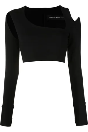 Gloria Coelho Cropped top med udskæringsdetalje