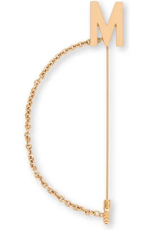 Moschino Broche med kædedetalje og logobogstaver
