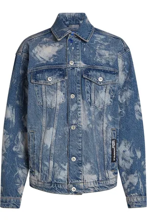 Karl Lagerfeld Denimjakke med bleget effekt