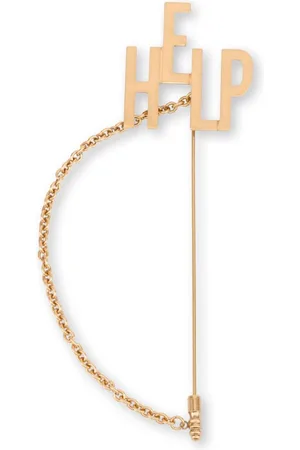 Moschino Broche med kædedetalje og hjælpetegn