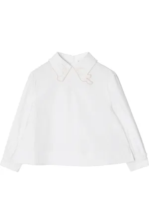 Burberry Skjorte med broderet krave