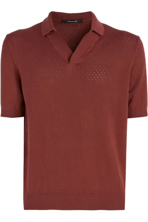 TAGLIATORE Polo med tekstureret finish