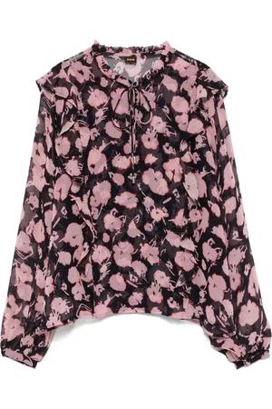 HUGO BOSS Bluse med blomstertryk
