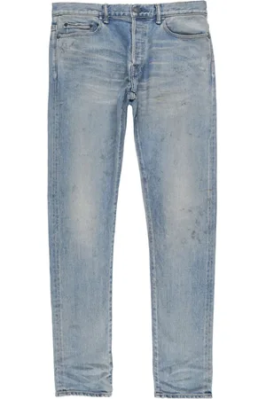JOHN ELLIOTT Denimjeans med slitageeffekt