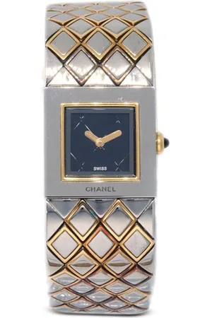 CHANEL Pre-owned Matelasse 18 mm ur fra 1993
