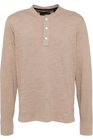 RAG&BONE Classic Flame Henley polo-skjorte