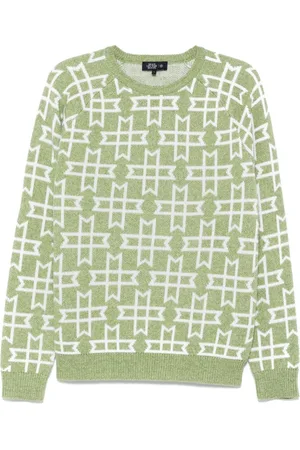 MAN ON THE BOON. Trøje i jacquard med logo