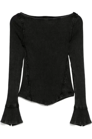 Free People Top med rå kant