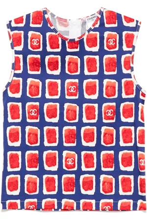 CHANEL Tanktop med grafisk tryk fra 2001