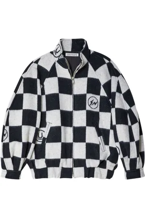 UNDERCOVER Skakternet blouson-skjorte
