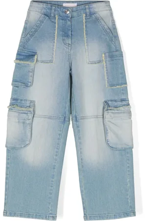 MONNALISA Cargo-jeans med frynset detalje
