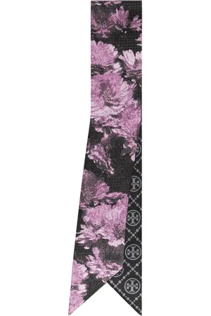 Tory Burch Bundet Pixel tørklæde med blomstertryk