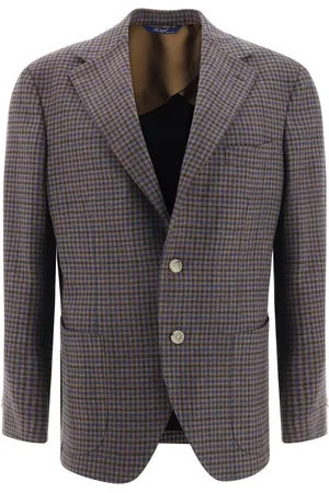 GI CAPRI Blazer med houndstooth-mønster