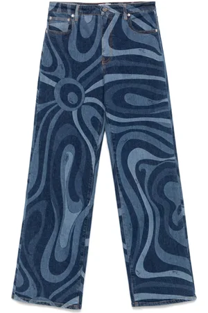Puccini Jeans med Marmo-tryk