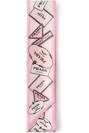 Prada Twill-tørklæde med tryk