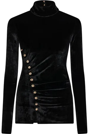 Paco rabanne Draperet top i fløjl