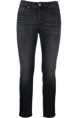 HUGO BOSS Jeans med smal pasform og forvasket effekt