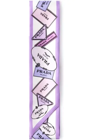 Prada Twill-tørklæde med tryk