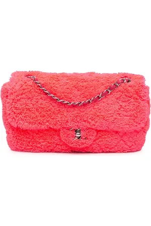 CHANEL Mellemstor quiltet Coco Beach Flap skuldertaske i frotté fra 2019