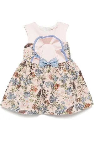 HUCKLEBONES LONDON Bodice-kjole med flæset bryststykke