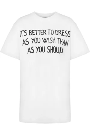 Moschino T-shirt med slogantryk