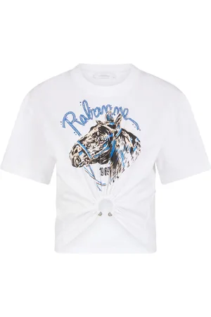 Paco rabanne T-shirt med logotryk