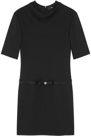 VERSACE Mini-kjole med draperet hals