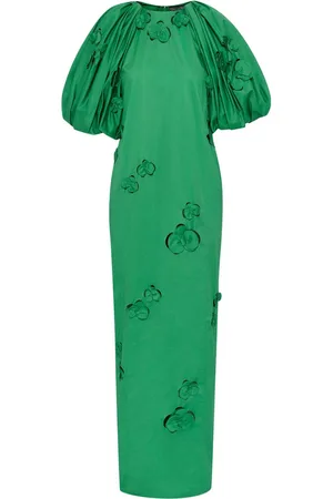 Oscar de la Renta Orchid kaftan med udskæringsdetalje
