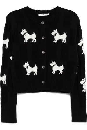 B+AB Cardigan med grafisk design