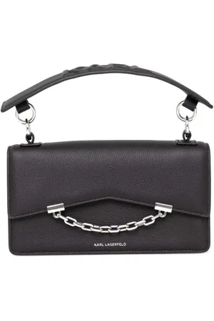 Karl Lagerfeld K/Seven Grainy crossbody-taske i læder