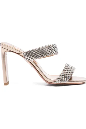 Aquazzura 95 mm sandaler med rhinstenudsmykning