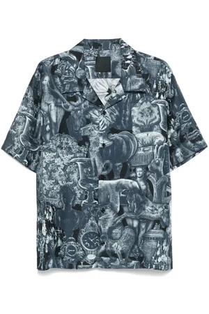 Givenchy Hubert silkeskjorte med objekttryk