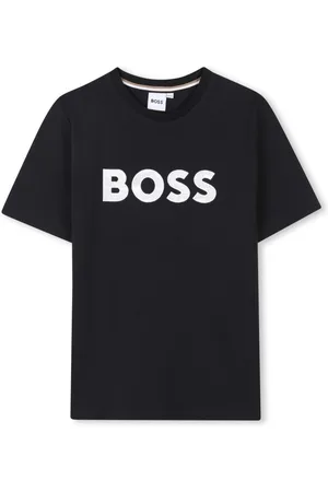 HUGO BOSS Kortærmet T-shirt med broderet logo
