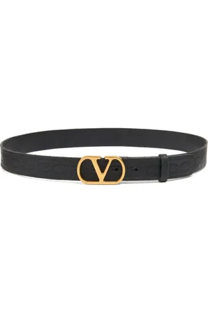 VALENTINO GARAVANI 30 mm læderbælte med VLogo