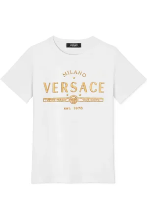 VERSACE T-shirt med glimmerlogo