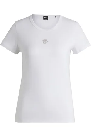 HUGO BOSS T-shirt med paillet-monogram