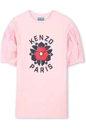 Kenzo T-shirt-kjole med logotryk