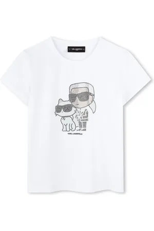 Karl Lagerfeld T-shirt med grafisk tryk