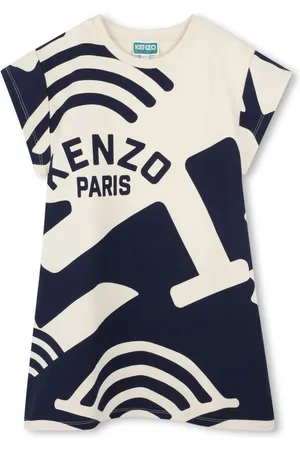 Kenzo T-shirt-kjole med logotryk