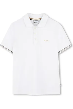 HUGO BOSS Kortærmet polo med logotryk