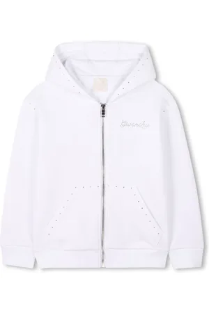 Givenchy Hættetrøje med rhinsten-logo og lynlås