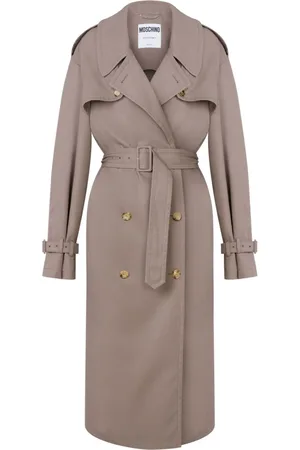 Moschino Trenchcoat i gabardine