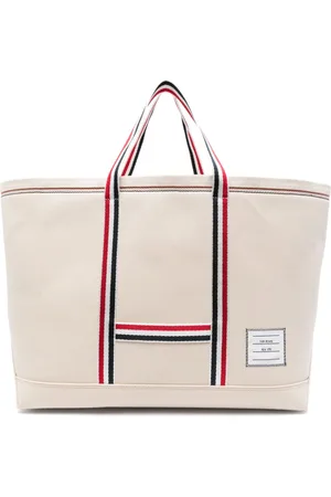 Thom Browne Medium Tool tote-taske i lærred