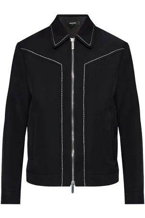 Dsquared2 Jakke i uld med syningsdetaljer