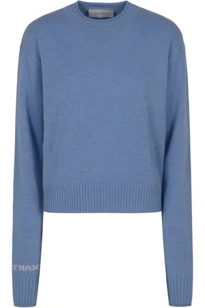 Sportmax Intarsiastrikket trøje med logo