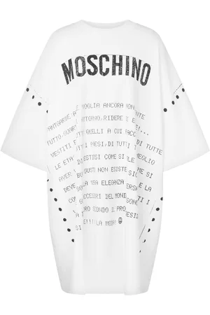 Moschino Kort kjole med logotryk