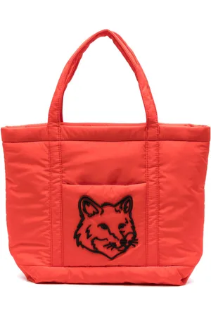 Maison Kitsuné Mellemstor Fox Head tote