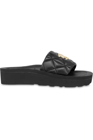 Moschino Quiltet lædersandaler