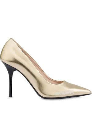 Moschino Metalliske 95 mm pumps
