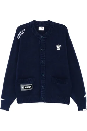 A Bathing Ape Cardigan med Moonface-logo